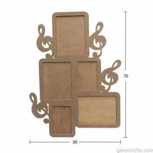 Hobi-art Çer 92 Nota Tasarımlı Ahşap Resim Çerçevesi