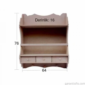 Hobi-Art D 25 Boyanabilir Ahşap Dolap Obje