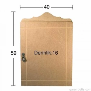 Hobi-art D 30 Boyanabilir Ahşap Dolap