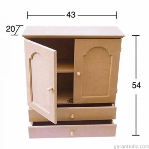Hobi-Art D 32 Boyanabilir Ahşap Dolap Obje