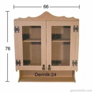 Hobi-Art D 38 Boyanabilir Ahşap Dolap Obje