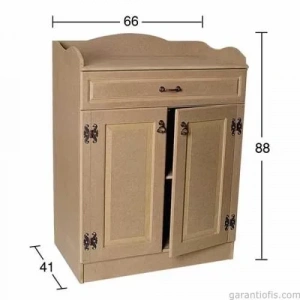 Hobi-Art D 43 Boyanabilir Ahşap Dolap Obje