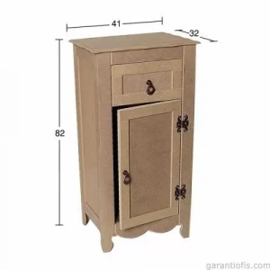 Hobi-art D 46 Boyanabilir Ahşap Dolap Obje