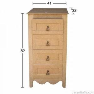 Hobi-art D 54 Boyanabilir Ahşap Dolap Obje