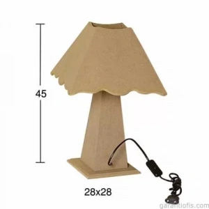 Hobi-Art Dekoratif Ahşap Abajur Obje F 752