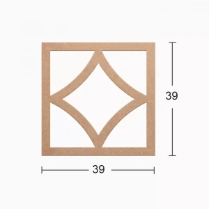Hobi-Art DS 04 Boyanabilir Dekoratif Ahşap Duvar Süsü