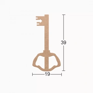 Hobi-art Ds 102 Boyanabilir Ahşap Anahtar Desenli Duvar Süsü