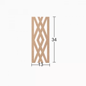 Hobi-Art DS 107 Boyanabilir Ahşap Desenli Duvar Süsü