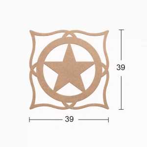 Hobi-Art DS 11 Boyanabilir Dekoratif Ahşap Duvar Süsü