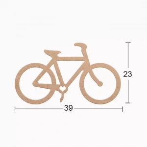 Hobi-art Ds 110 Boyanabilir Ahşap Bisiklet Desenli Duvar Süsü