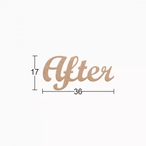 Hobi-art Ds 114 Boyanabilir Ahşap After Yazılı Duvar Süsü