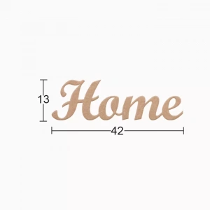 Hobi-art Ds 122 Boyanabilir Ahşap Home Yazılı Duvar Süsü