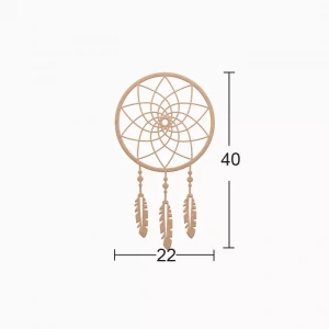 Hobi-art Ds 68 Boyanabilir Ahşap Desenli Duvar Süsü