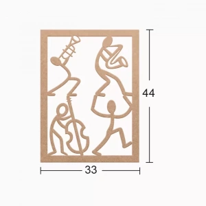 Hobi-art Ds 76 Boyanabilir Ahşap Desenli Duvar Süsü