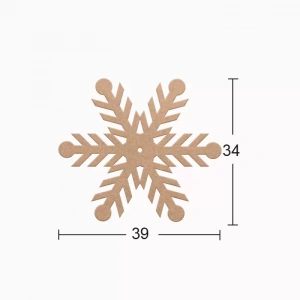 Hobi-Art DS 77 Boyanabilir Ahşap Desenli Duvar Süsü