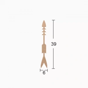 Hobi-art Ds 96 Boyanabilir Ahşap Ok Desenli Duvar Süsü