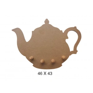 Hobi-Art F 746 Dekoratif Ahşap Desenli Çaydanlık Askılık