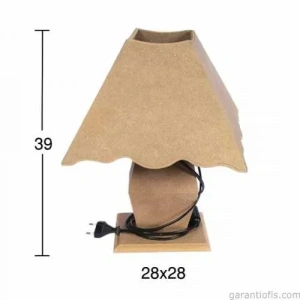 Hobi-Art F 753 Dekoratif Ahşap Abajur Obje