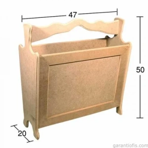 Hobi-Art G 123 Boyanabilir Ahşap Gazetelik Obje