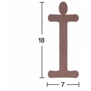 Hobi-art H 12 Ayakta Durabilen Ahşap İ Harfi (18 Mm Kalınlık)