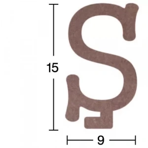 Hobi-art H 23 Ayakta Durabilen Ahşap Ş Harfi (18 Mm Kalınlık)