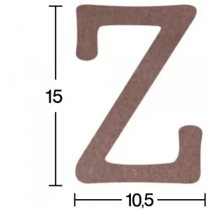 Hobi-Art H 29 Ayakta Durabilen Ahşap Z Harfi (18 mm Kalınlık)