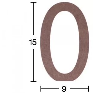 Hobi-Art H 33 Ayakta Durabilen Ahşap 0 Rakamı (18 mm Kalınlık)