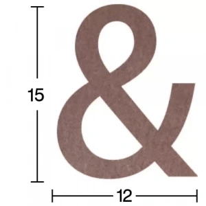 Hobi-Art H 43 Ayakta Durabilen Ahşap & Simgesi (18 mm Kalınlık)