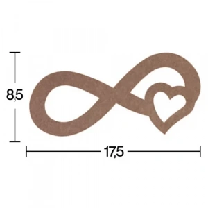 Hobi-Art H 44 Ayakta Durabilen Ahşap Sonsuzluk Simgesi (18 mm Kalınlık)