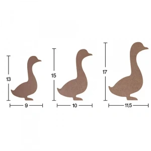 Hobi-art H 56 Ayakta Durabilen Ahşap Ördek (18 Mm Kalınlık)