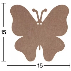 Hobi-art H 62 Ayakta Durabilen Ahşap Kelebek (18 Mm Kalınlık)