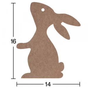 Hobi-Art H 65 Ayakta Durabilen Ahşap Tavşan (18 mm Kalınlık)