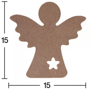 Hobi-art H 71 Ayakta Durabilen Ahşap Melek (18 Mm Kalınlık)