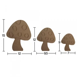 Hobi-Art H 76 Ayakta Durabilen Ahşap Mantar (18 mm Kalınlık)