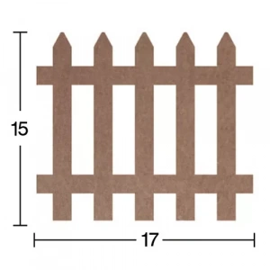 Hobi-Art H 86 Ayakta Durabilen Ahşap Bahçe Çiti (18 mm Kalınlık)
