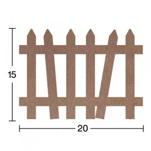 Hobi-art H 87 Ayakta Durabilen Ahşap Bahçe Çiti (18 Mm Kalınlık)