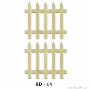 Hobi-art Kd 04 Bahçe Çiti Dekoratif Mini Ahşap Obje