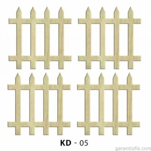 Hobi-art Kd 05 Bahçe Çiti Dekoratif Mini Ahşap Obje