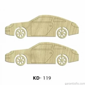 Hobi-art Kd 119 - Otomobil Figürlü Dekoratif Mini Ahşap Obje