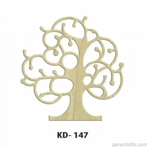 Hobi-Art KD 147 - Ağaç Figürlü Dekoratif Mini Ahşap Obje