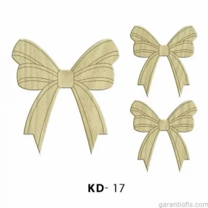 Hobi-Art KD 17 - Kurdele Seti  Dekoratif Mini Ahşap Obje
