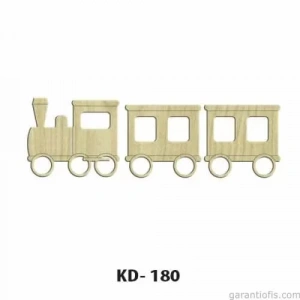 Hobi-art Kd 180 - Tren Figürlü Dekoratif Mini Ahşap Obje