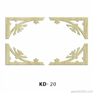 Hobi-Art KD 20 - Köşe Süs Setii  Dekoratif Mini Ahşap Obje