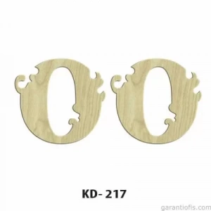 Hobi-art Kd 217 Dekoratif Mini Ahşap Rakamlar (0 Rakamı)