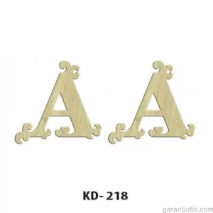 Hobi-art Kd 218 Dekoratif Mini Ahşap Harfler (a Harfi)