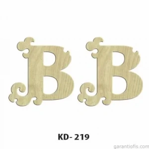 Hobi-art Kd 219 Dekoratif Mini Ahşap Harfler (b Harfi)