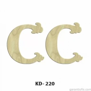 Hobi-Art KD 220 Dekoratif Mini Ahşap Harfler (C Harfi)