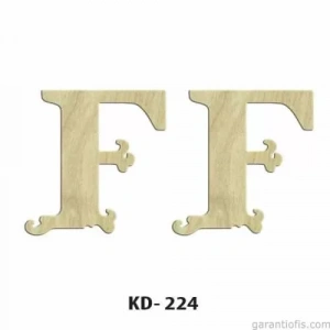 Hobi-art Kd 224 Dekoratif Mini Ahşap Harfler (f Harfi)