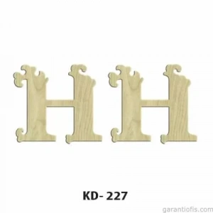 Hobi-art Kd 227 Dekoratif Mini Ahşap Harfler (h Harfi)