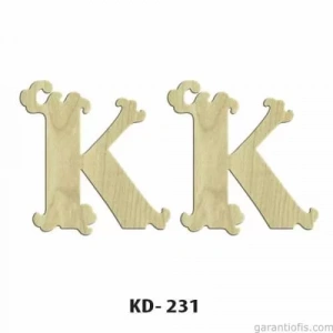 Hobi-art Kd 231 Dekoratif Mini Ahşap Harfler (k Harfi)